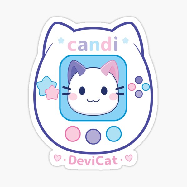 Item preview, CandiCat Virtual Pet • 2024 designed and sold by Devi Cat.