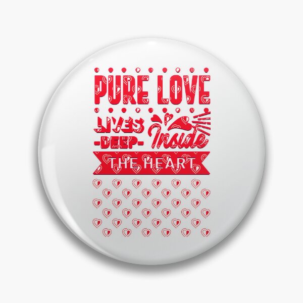 Item preview, Pure Love Lives Deep Inside the Heart designed and sold by Yzakreativ.