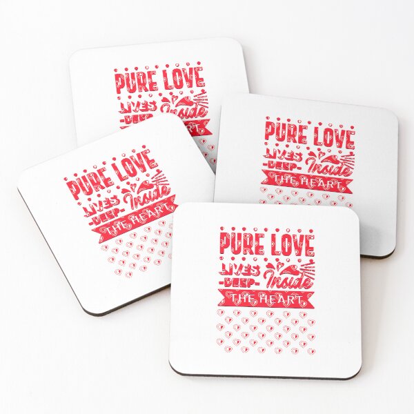 Item preview, Pure Love Lives Deep Inside the Heart designed and sold by Yzakreativ.