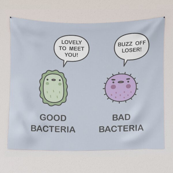 Item preview, Good Bacteria, Bad Bacteria designed and sold by brewsterandlulu.