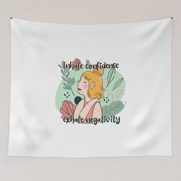 Item preview, Inhala confianza, exhala negatividad designed and sold by UnCoverDesign.