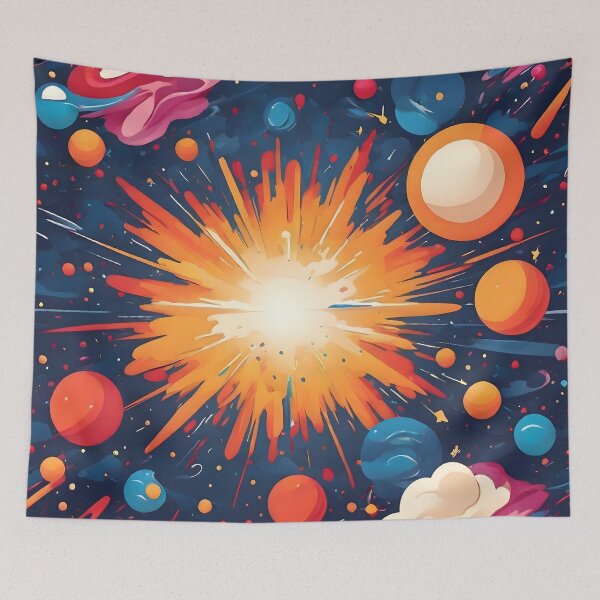 Item preview, Celestial Burst: Galactic Nebula Eruption designed and sold by WAUZ.
