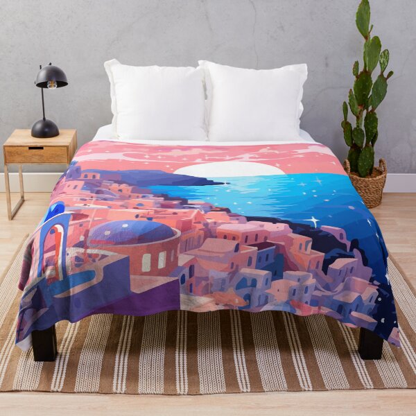 Item preview, Beautiful Santorini Greece Pastel Greek Aesthetic designed and sold by LVTFCOarts.