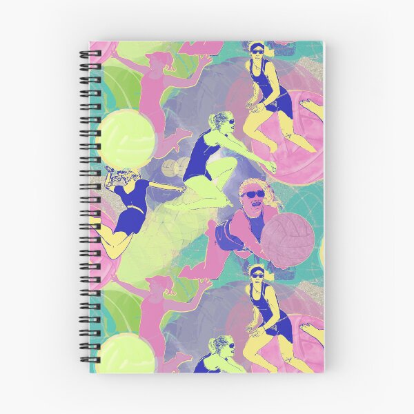 Item preview, Pattern - Retro Vibes Female Beach Volleyball designed and sold by Eejee-SK.