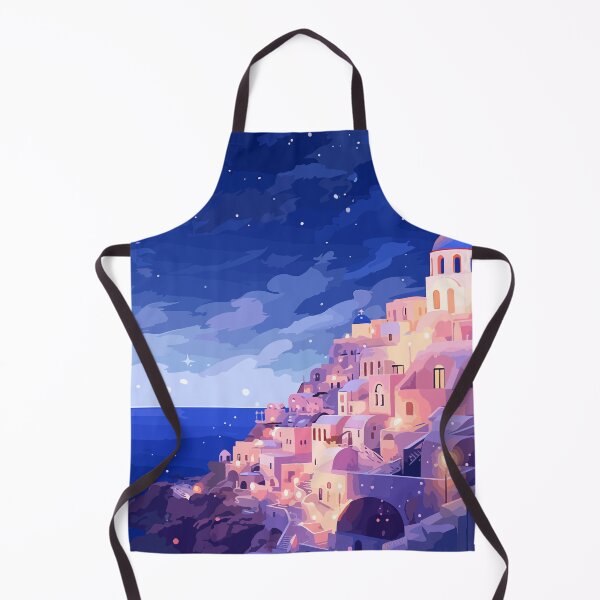 Item preview, Magical Santorini Greece Pastel Evening Sunset Art designed and sold by LVTFCOarts.