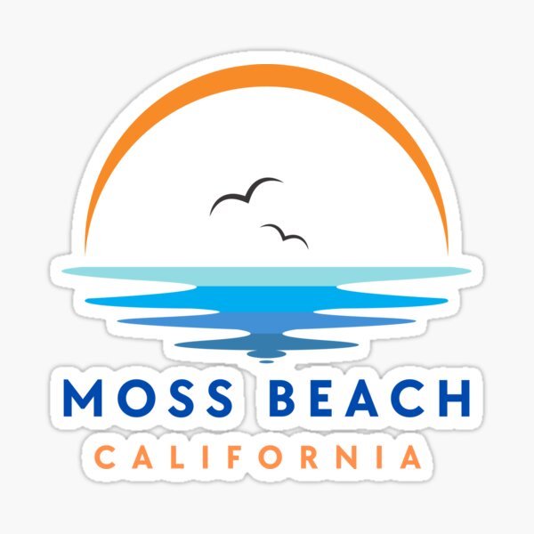 Moss Beach California Sticker