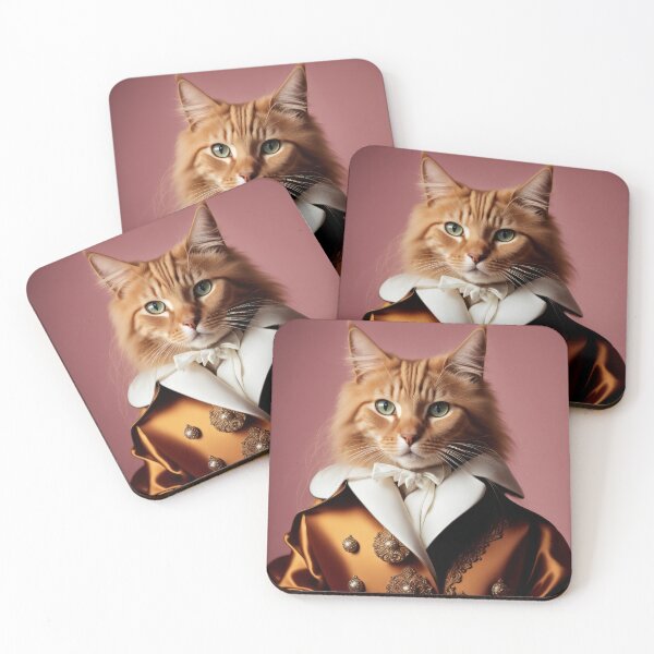 Artikelvorschau, Anthropomorphe Katzenkollektion – Hauskatze mit Langhaar Nr. 59 Ingwerkatze entworfen und verkauft von elektronen.