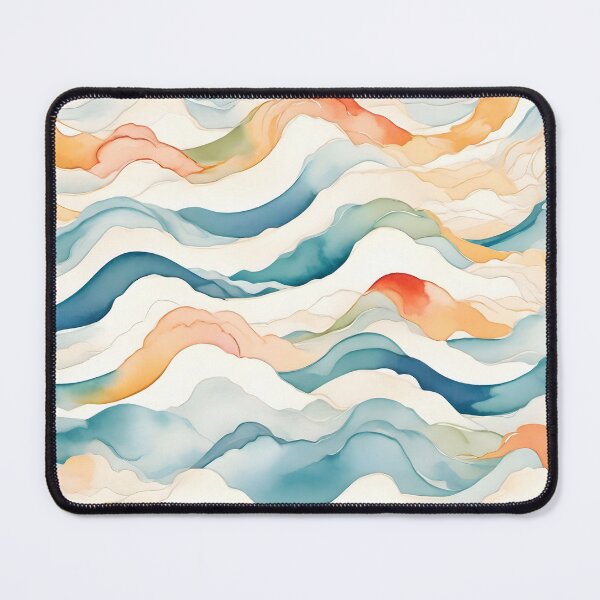 Item preview, Fluid Geometry: Watercolor Wave Symphony designed and sold by WAUZ.