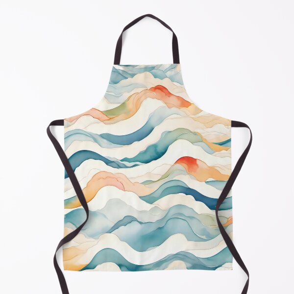 Item preview, Fluid Geometry: Watercolor Wave Symphony designed and sold by WAUZ.
