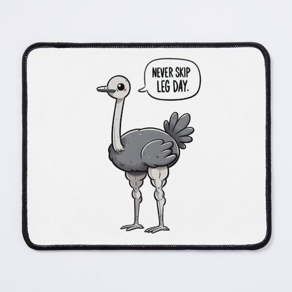 Item preview, Never Skip LegDay Ostrich  designed and sold by LemuellTrends.
