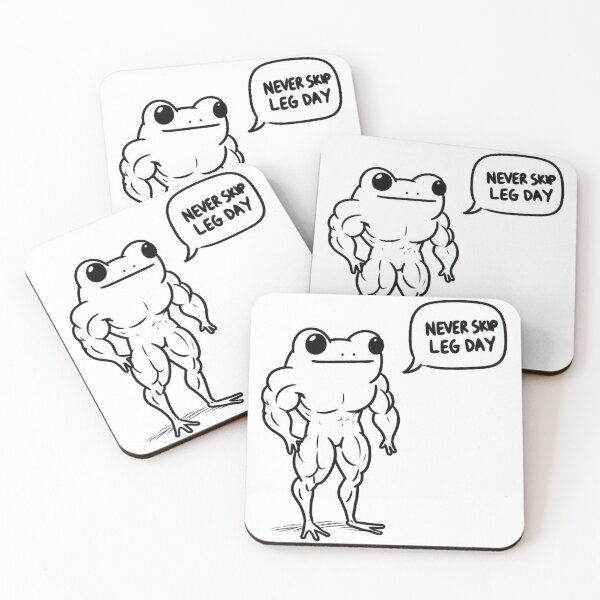 Item preview, Never Skip LegDay Frog designed and sold by LemuellTrends.