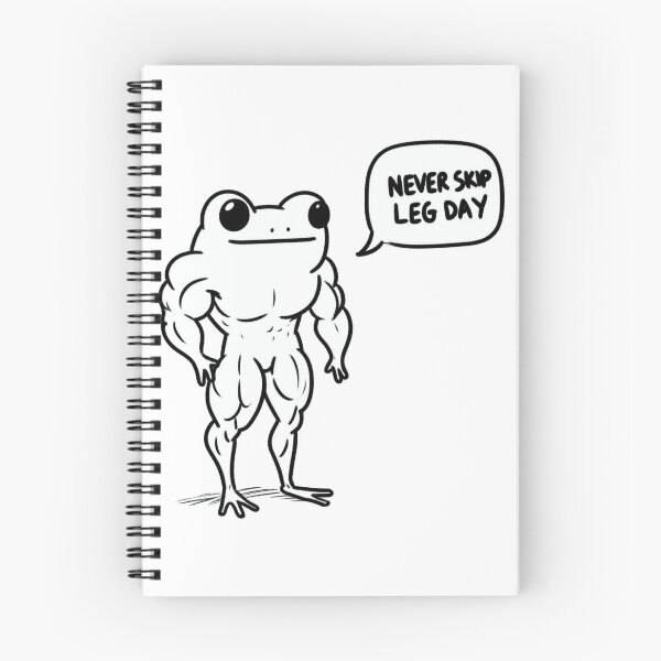 Item preview, Never Skip LegDay Frog designed and sold by LemuellTrends.