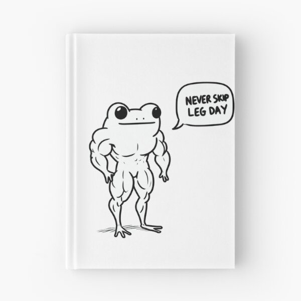 Item preview, Never Skip LegDay Frog designed and sold by LemuellTrends.