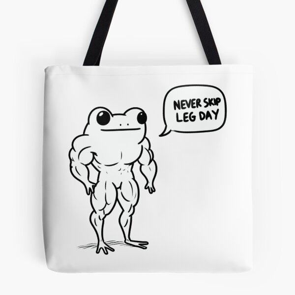 Item preview, Never Skip LegDay Frog designed and sold by LemuellTrends.