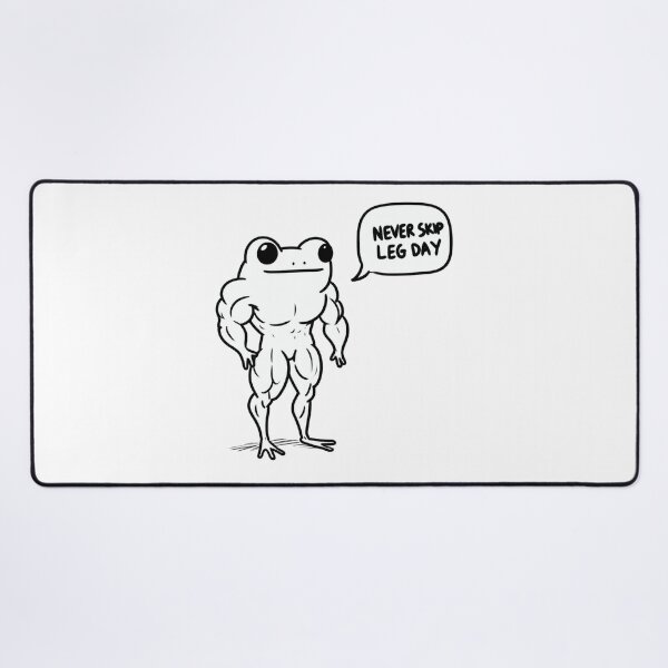 Item preview, Never Skip LegDay Frog designed and sold by LemuellTrends.