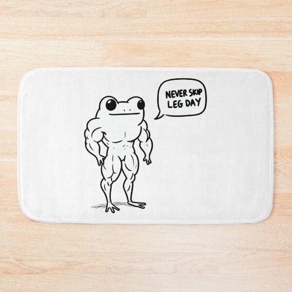 Item preview, Never Skip LegDay Frog designed and sold by LemuellTrends.