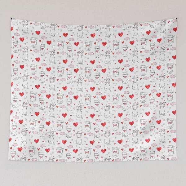 Item preview, Super cute cat idea day of love For all cat lovers. designed and sold by isaartboho.
