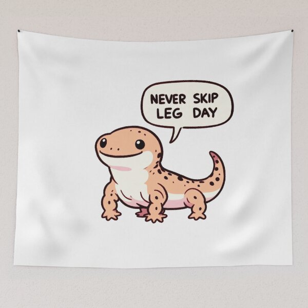 Item preview, Never Skip Leg Day Salamander designed and sold by LemuellTrends.