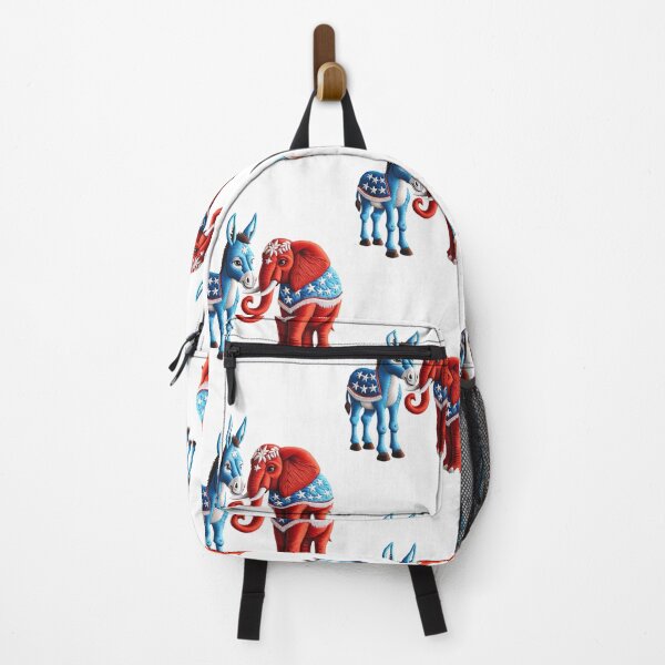 Item preview, Red Republican Elephant and Blue Democratic Donkey designed and sold by kylmllr101684.