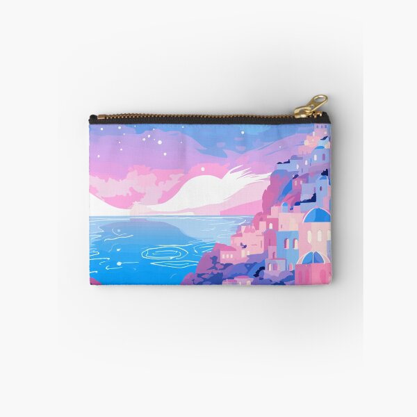 Item preview, Santorini Greece Greek Sunset Pastel Lofi Illustration Art designed and sold by LVTFCOarts.