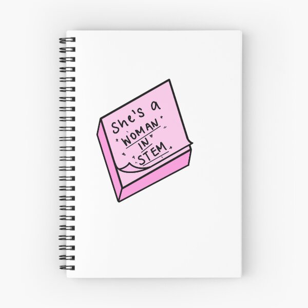 Item preview, she’s a woman in stem pink sticker  designed and sold by harriiiboo.