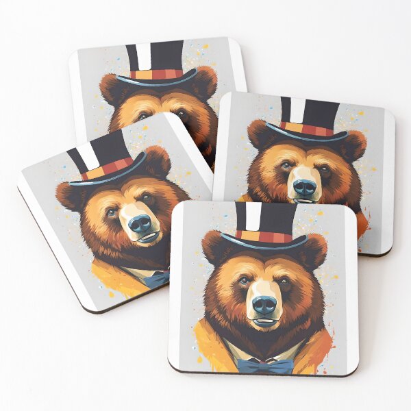 Item preview, Bear in a top hat designed and sold by BlacCollection.