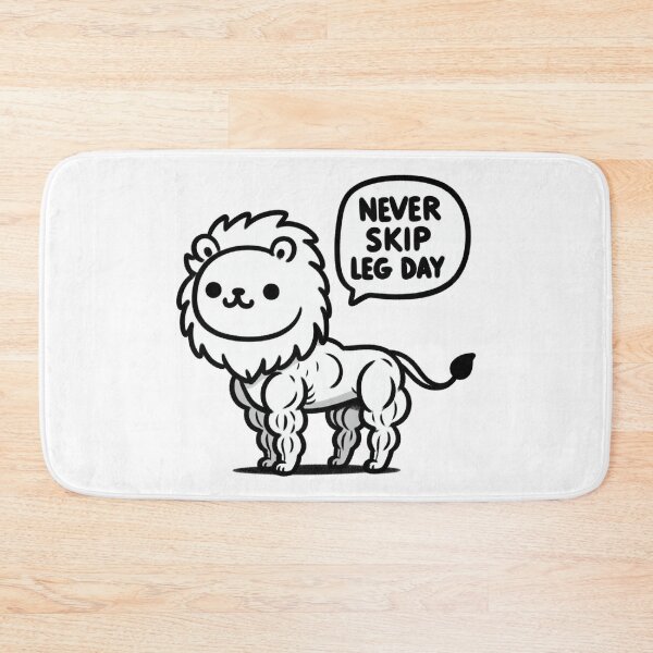 Item preview, Never Skip Leg Day Lion designed and sold by LemuellTrends.