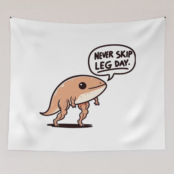 Item preview, Never Skip Leg Day Tadpole designed and sold by LemuellTrends.