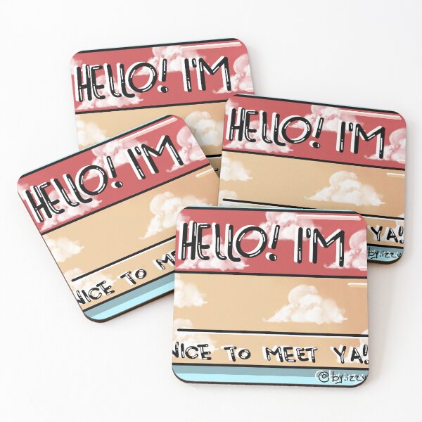 Item preview, Hello! nice to meet ya tag designed and sold by LatinaEnPitt.