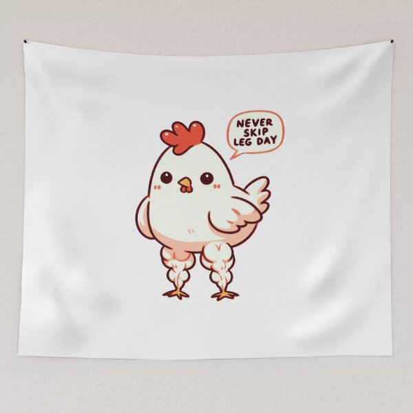 Item preview, Never Skip Leg Day Chicken designed and sold by LemuellTrends.