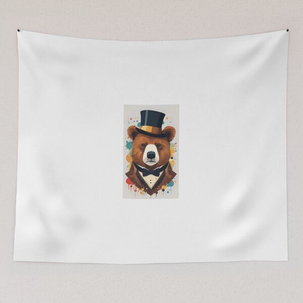 Item preview, Bear in a top hat designed and sold by BlacCollection.