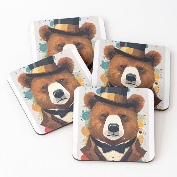 Item preview, Bear in a top hat designed and sold by BlacCollection.