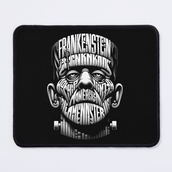 Item preview, Frankenstein Monster Face,Horror Typography Art designed and sold by Snifferius.