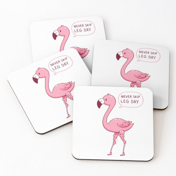 Item preview, Never Skip Leg Day Flamingo designed and sold by LemuellTrends.
