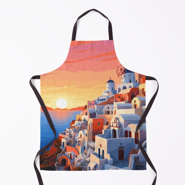 Item preview, Santorini Greece Summer Afternoon Greek Theme Art designed and sold by LVTFCOarts.