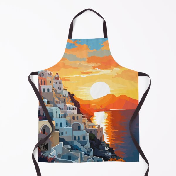 Item preview, Santorini Greece Spring Afternoon Greek Theme Art designed and sold by LVTFCOarts.