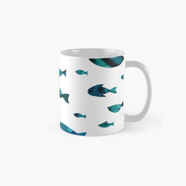 School Of Fish Swimming Together Classic Mug