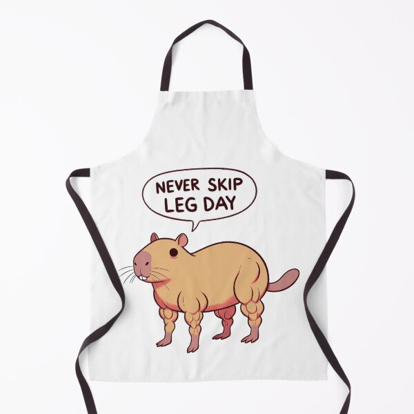 Item preview, Never Skip Leg Day Capybara designed and sold by LemuellTrends.