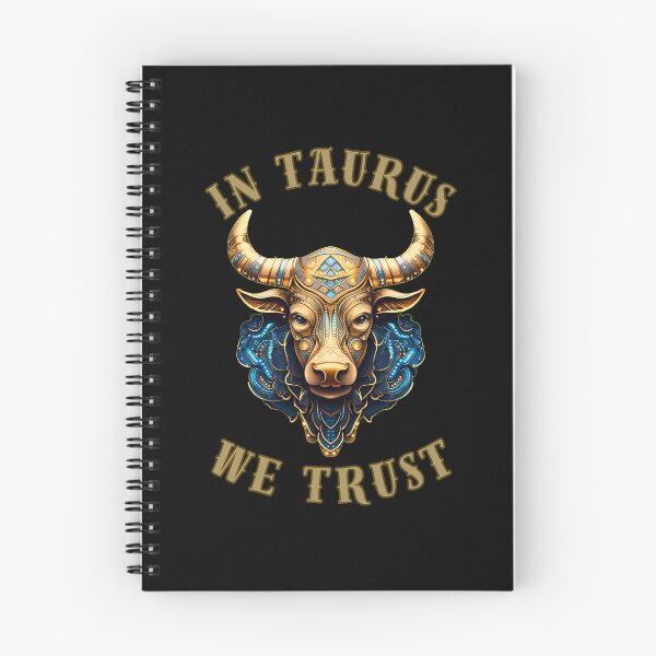 Item preview, In Taurus We Trust. taurus sayings designed and sold by ZodiacWonders.