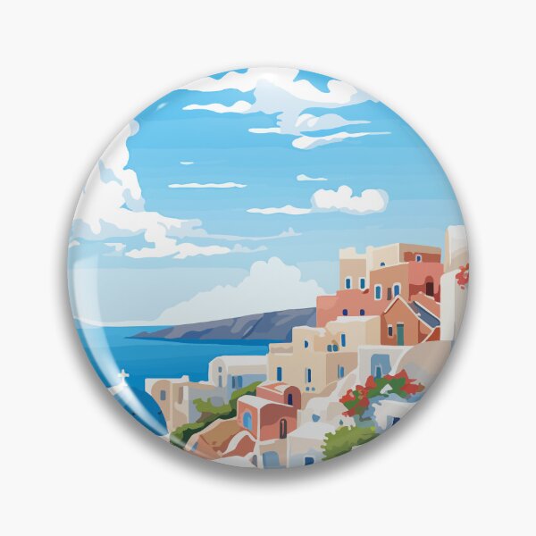 Item preview, Santorini Greece Summer European Greek Theme Art designed and sold by LVTFCOarts.