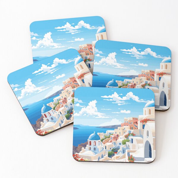 Item preview, Santorini Greece Summer European Greek Theme Art designed and sold by LVTFCOarts.