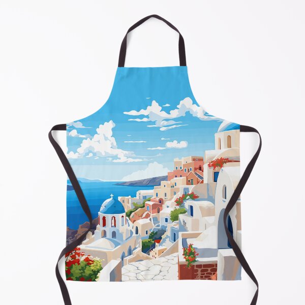 Item preview, Santorini Greece Summer European Greek Theme Art designed and sold by LVTFCOarts.