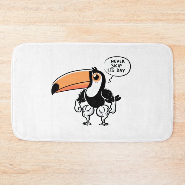 Item preview, Never Skip Leg Day Toucan designed and sold by LemuellTrends.