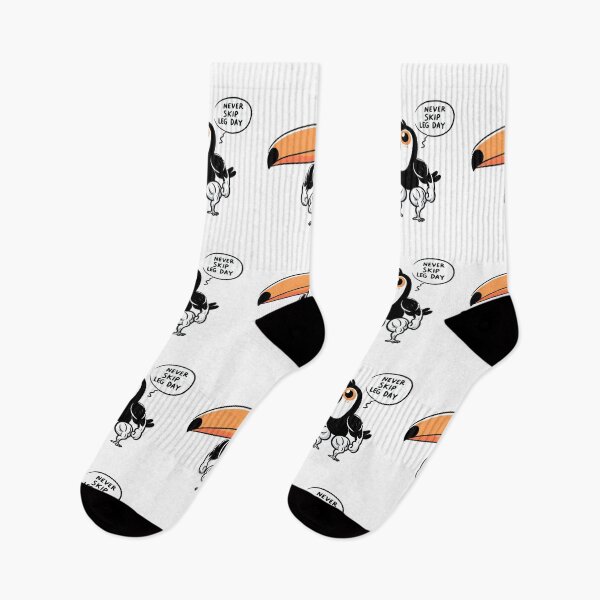 Item preview, Never Skip Leg Day Toucan designed and sold by LemuellTrends.