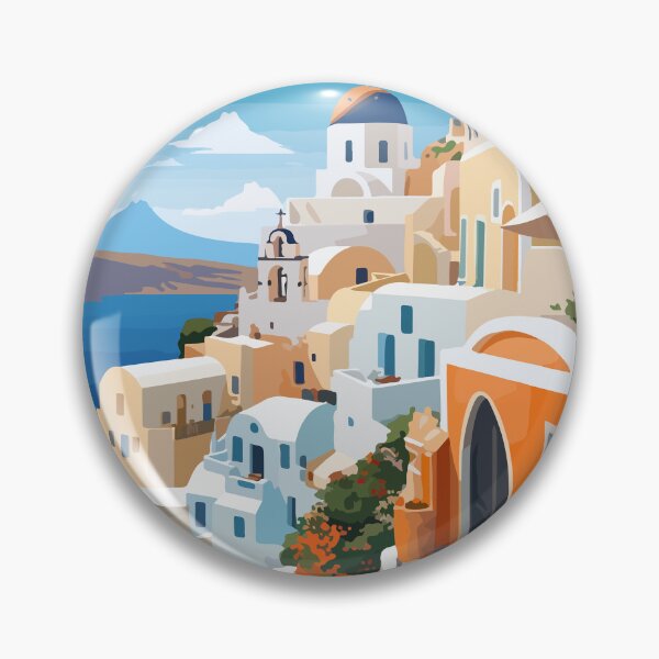 Item preview, Santorini Greece Night Greek Theme Abstract Art designed and sold by LVTFCOarts.