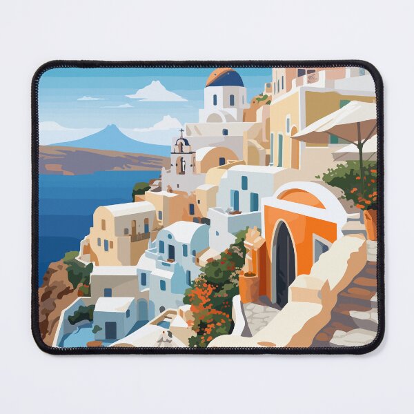Item preview, Santorini Greece Night Greek Theme Abstract Art designed and sold by LVTFCOarts.