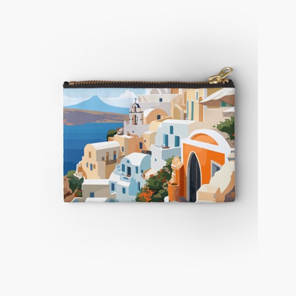 Item preview, Santorini Greece Night Greek Theme Abstract Art designed and sold by LVTFCOarts.