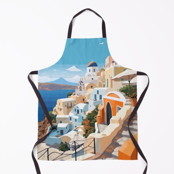 Item preview, Santorini Greece Night Greek Theme Abstract Art designed and sold by LVTFCOarts.