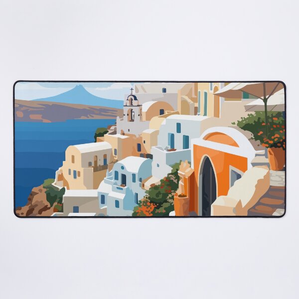 Item preview, Santorini Greece Night Greek Theme Abstract Art designed and sold by LVTFCOarts.