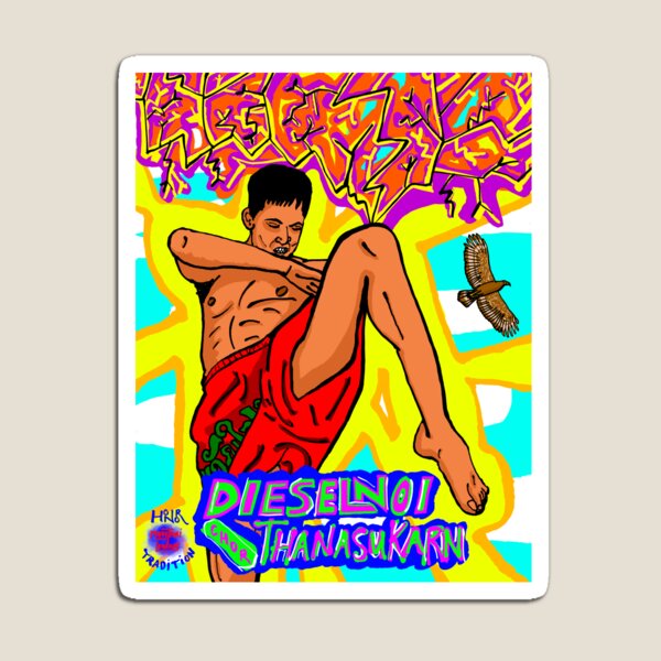 Item preview, Dieselnoi Chor Thanasukarn - "The Sky Piercing Knee" designed and sold by muaythailegends.